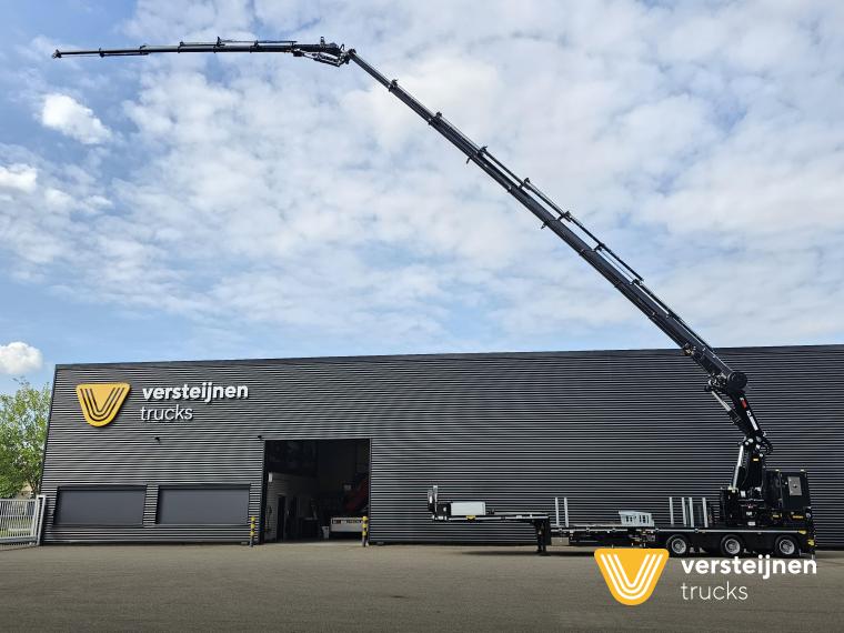 Broshuis 3ABSD / EXTENADABLE / HIAB 95 tm + JIB / ELECTRIC CRANE / KRAN
